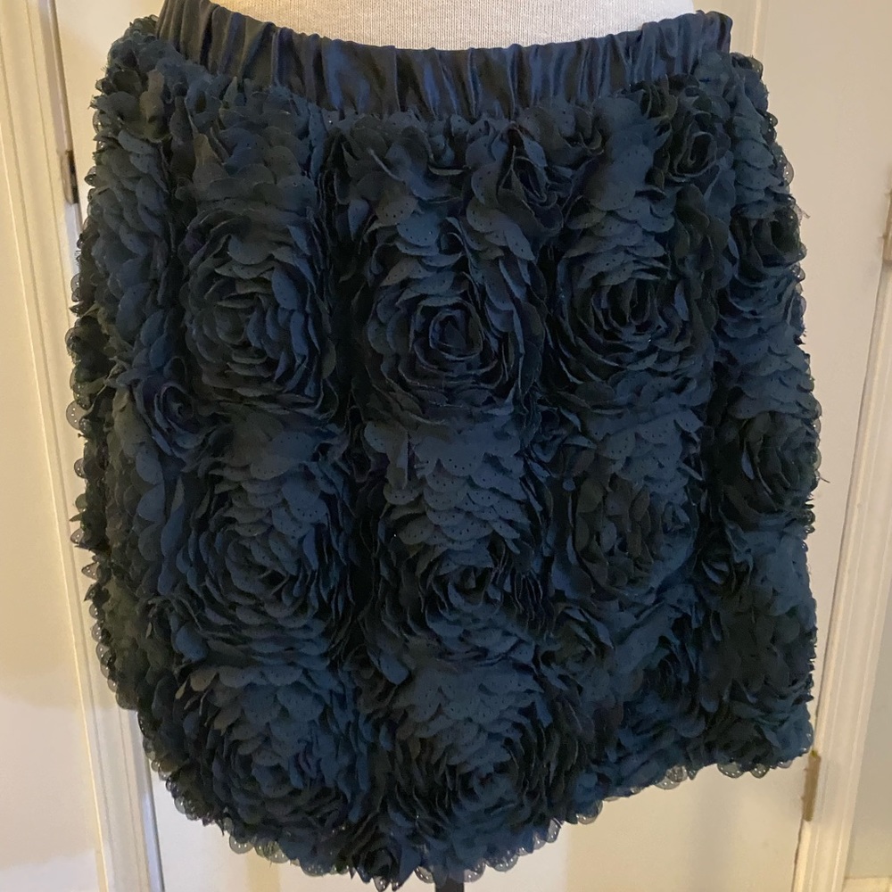 Black mini skirt